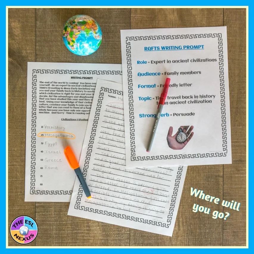 Give your students in Ancient or World History classes this fun end of year activity that lets them demonstrate what they learned in your class #EndofYear #SummativeAssessment | The ESL Nexus