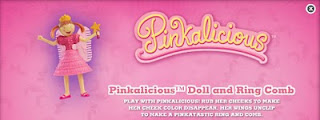 Burger King Pinkalicious kids meal toys 2010 - Pinkalicious Doll and Ring Comb