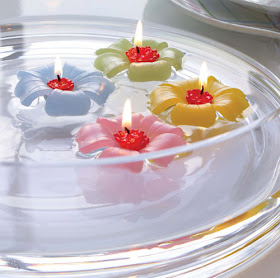 Velas flotantes para decorar un ambiente de relax