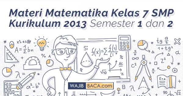 Materi Matematika Kelas 7 Smp Kurikulum 2013 Semester 1 Dan 2