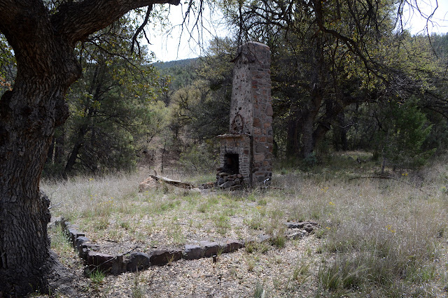 standing chimney with some floor remains