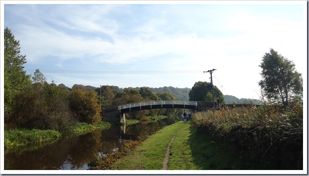 The pedestrian bridge