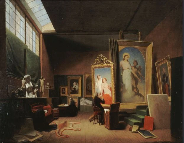 Lamme, Atelier de l’artiste Ary Scheffer, rue Chaptal, 1851