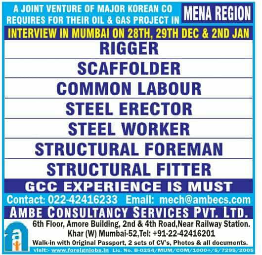 Major Korean company Jobs in Mena Region