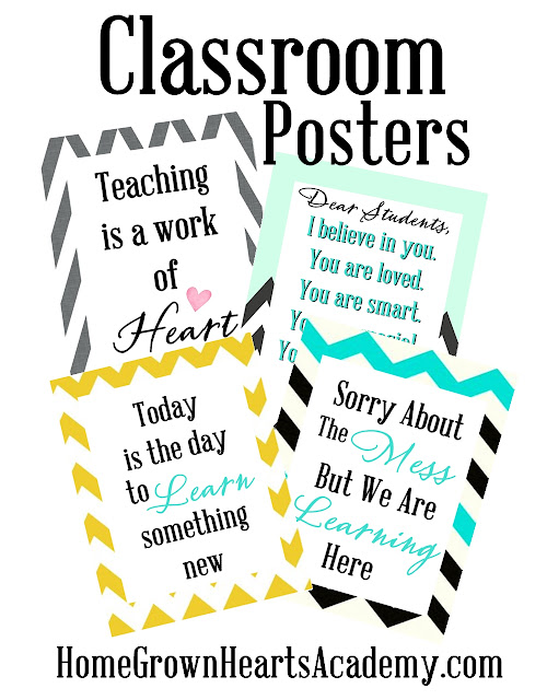 Download and Print our FREE Classroom Posters