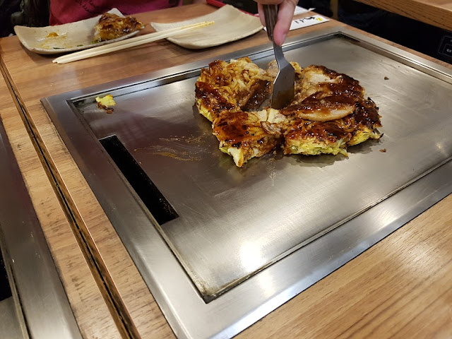 kyoto station building nishiki warai okonomiyaki teppanyaki