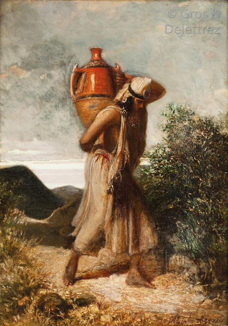 Porteuse d’eau kabyle par Adolphe Aze