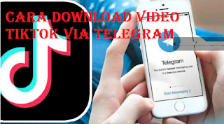 Cara download video tiktok tanpa watermark via Telegram