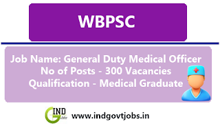 WBPSC Medical Officer