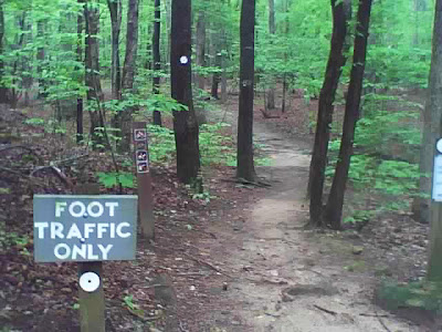 trail head at Falls Lake Trail section 4