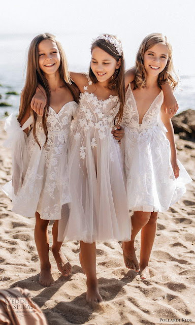 Modern Flower Girl Dress.