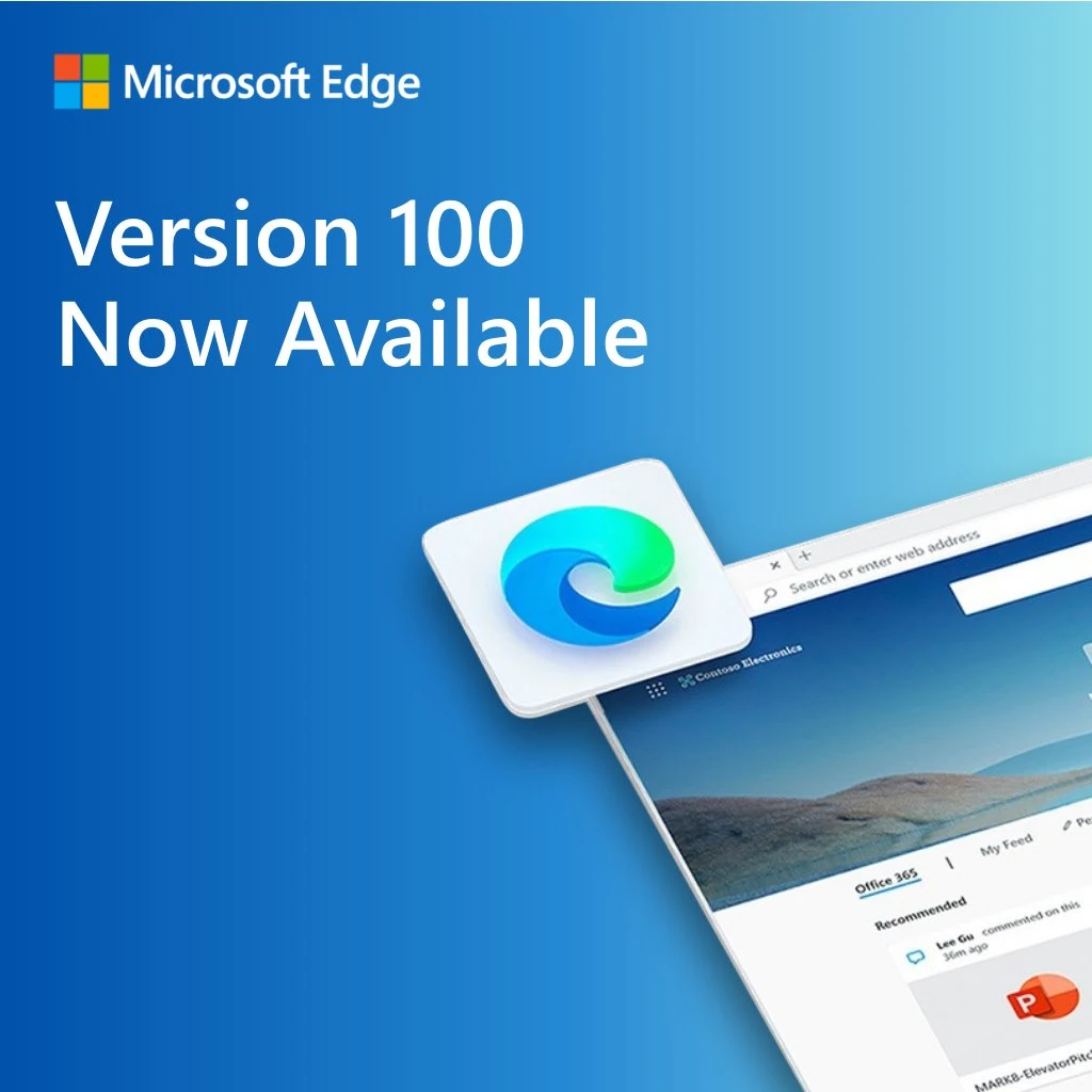 Microsoft Edge 100 disponibile per tutti