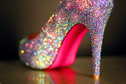 Glitter High Heels Shoes For Girls