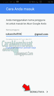 buat email baru lewat hp