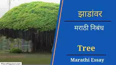 essay on tree in marathi