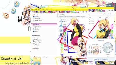 Anime Download Theme Kawakami Mai By Deej  for Windows 7