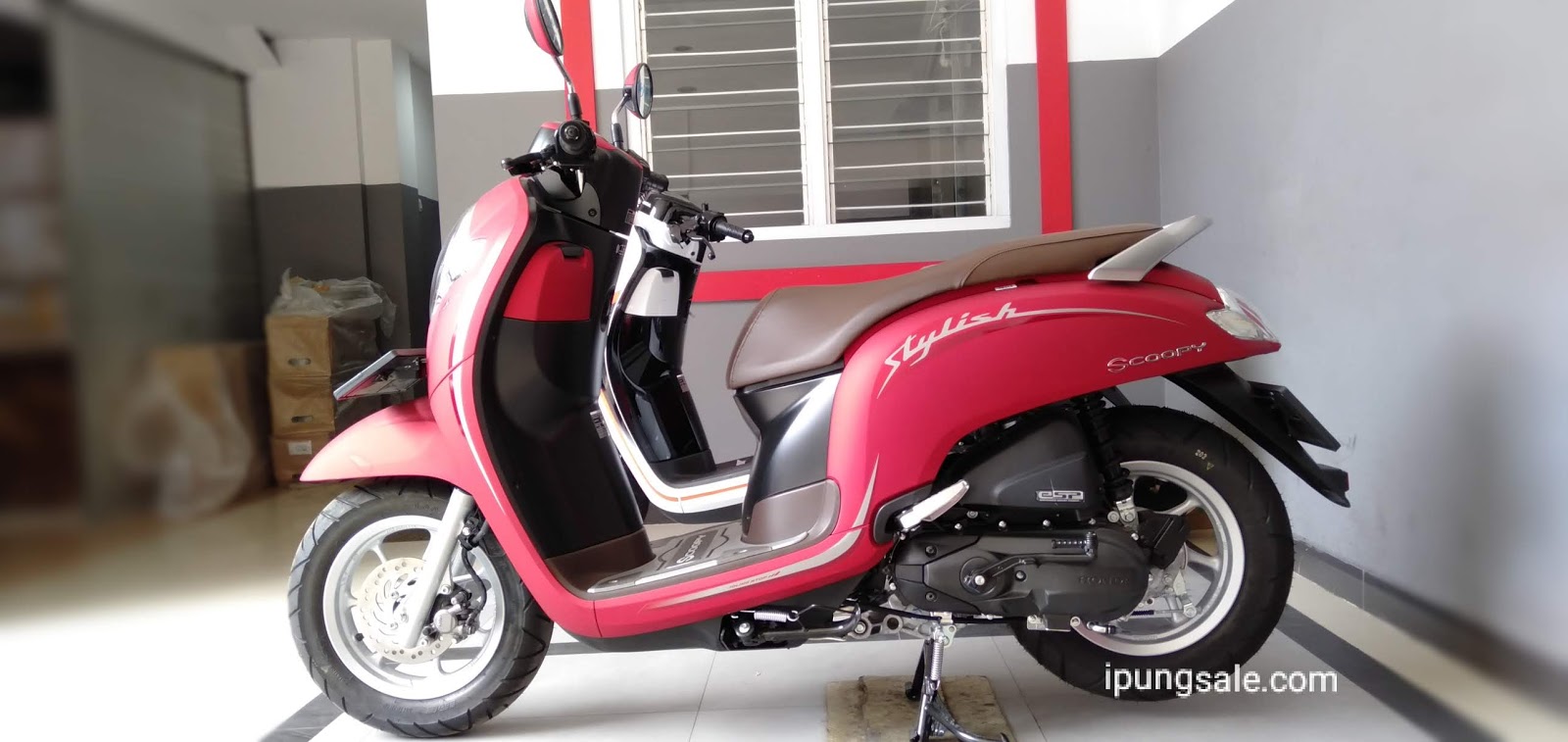 Honda Scoopy  Stylish  Matte  Red  2019 MAS IPUNG