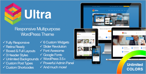 Ultra Responsive Multipurpose WordPress Theme - Corporate WordPress
