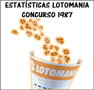 Estatísticas lotomania 1987 análises das dezenas