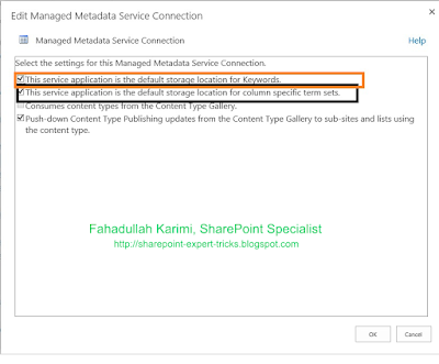 Managed MetaData Service Connection