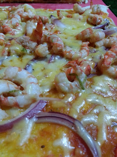 pizza de camarones