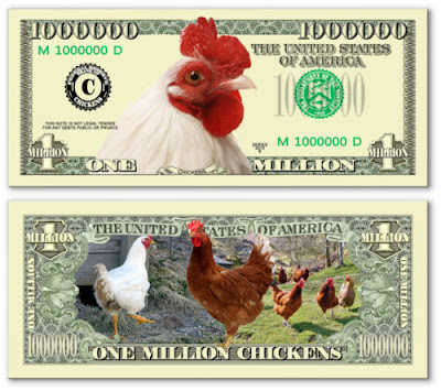 Tiền triệu đô hình con gà