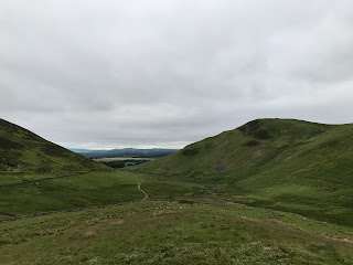 A photo showing the view down through the hills from the Roman Fortlet.  Photograph by Kevin Nosferatu for the Skulferatu Project.