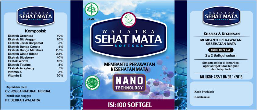 Walatra Sehat Mata Softgel Dengan Nano Teknologi