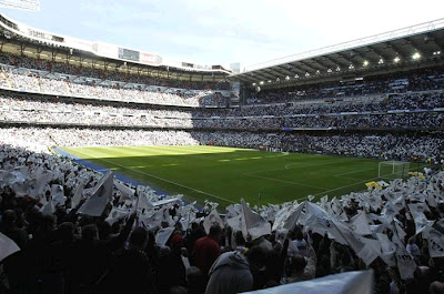 A full Santiago Bernabeu Stadium