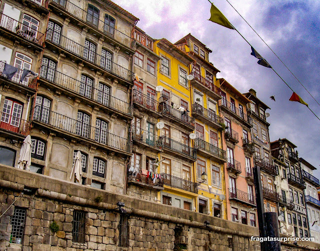 Cais da Ribeira no Porto, Portugal