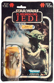 Yoda el Maestro Jedi TOP TOYS card - El Regreso del Jedi - Argentina