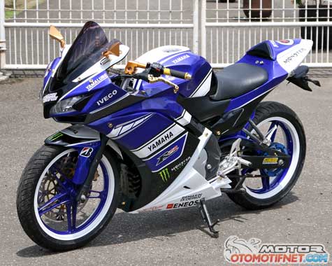 Modifikasi New Yamaha Vixion Biru Full Fairing