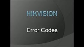 Hikvision error code 7