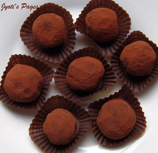 These melt-in-mouth Chocolate Truffles are the ultimate treat for any chocolate lover. Find the recipe at www.jyotibabel.com