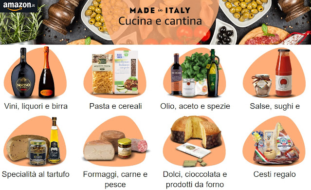 prodotti tipici italiani su amazon