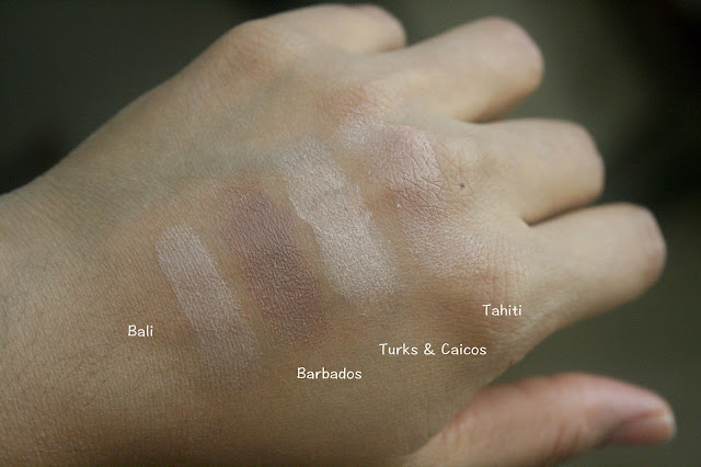 100% Pure Fruit Pigmented Satin Eyeshadow Swatches