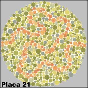 Teste de Ishihara - Placa número 21