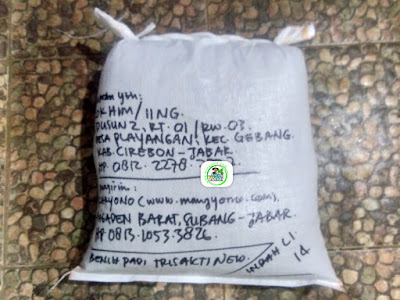  Benih padi yang dibeli   ROKHIM Cirebon, Jabar.  (Setelah packing karung ). 