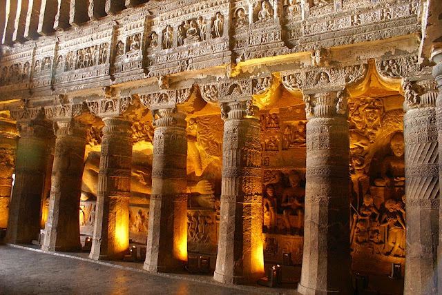 Reclining Buddha - Ajanta caves - Ancient Buddhist Monestry - Maharashtra India -  - Pick, Pack, Go