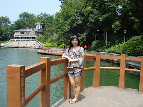 beautiful Asian by the pool