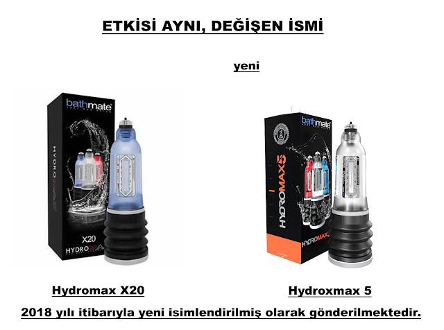 Bathmate Hydromax X20 Şeffaf renk artıık Bathmate Hydromax 5 oldu.