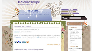 Easy to Scrapbook - Free Blogger Template - Kaleidoscope - 2 columns, white, purple and brown, rss button link, navigation menu, social bookmarking buttons, search box, personal blog, art blog, craft blog, scrapbooking blog