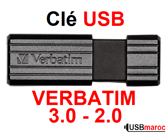 Clé USB 4 Go / 8 Go / 32 Go / 64 Go / 128 Go Verbatim Pinstripe Drive USB 2.0 - 3.0 flash drive a vendre