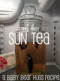 super easy sun tea in a glass jar