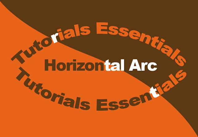 Inilah Cara Mudah Buat Desain Huruf Horizontal Arc 