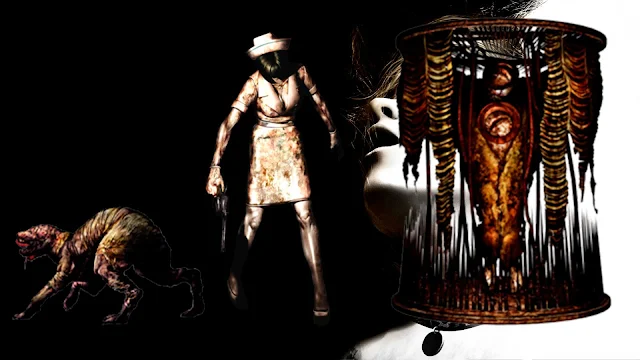 Simbolismo de monstruos de Silent Hill 3 Double Head Cabeza Doble Demon Nurse Enfermeras Demonio Glutton