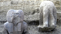 statues of King Amenhotep III in nature phenomena picture pic photo image gallery blog in the world