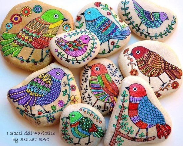 beautifuly stones painting by Sehnaz Bac