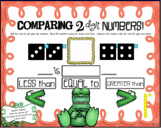 Digital Comparing Numbers Slides for the Smartboard