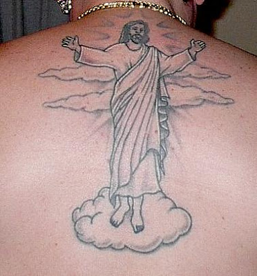 Jesus Tattoo Design on Back